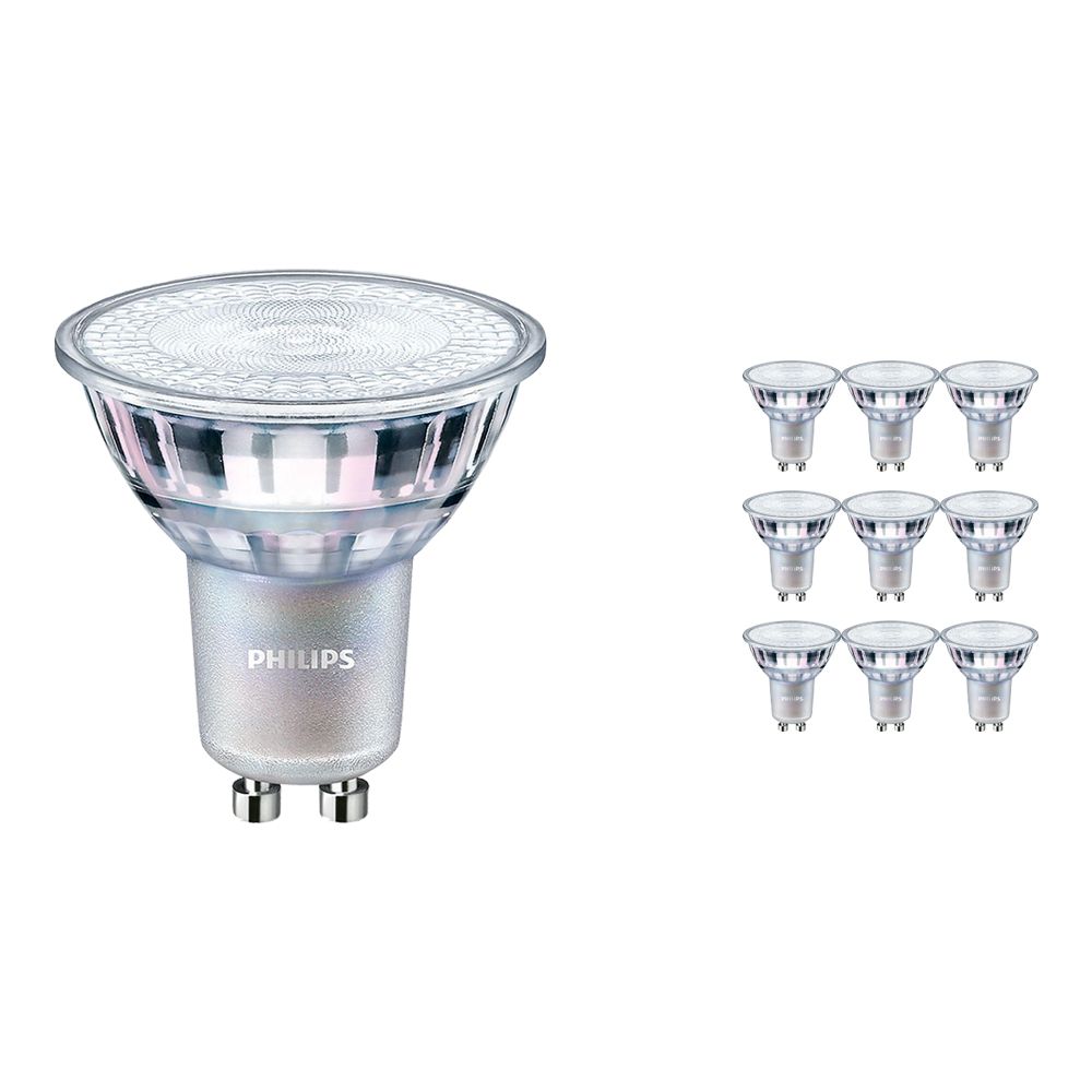 Multipack 10x Philips LEDspot MV Value GU10 4.9W 940 60D (MASTER) | Best Colour Rendering - Cool White - Dimmable - Replaces 50W Multipack 10x Philips LEDspot MV Value GU10 4.9W 940 60D (MASTER) | Best Colour Rendering - Cool White - Dimmable - Replaces 50W